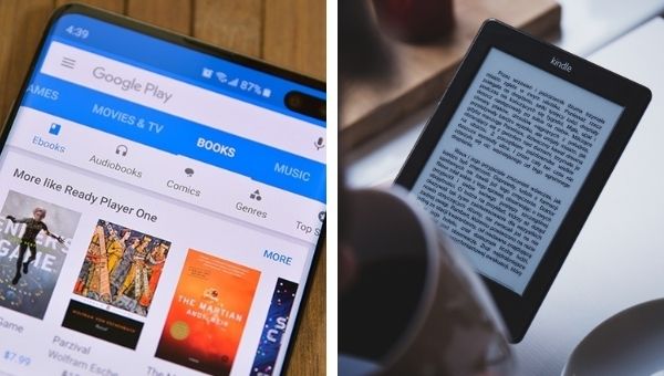 Google Play Books vs Amazon Kindle Direct Publishing