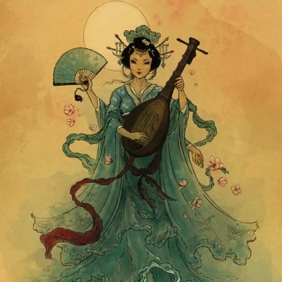 Similarities between Hindu Mythology and Japanese Mythology - Saraswati and Benzaiten