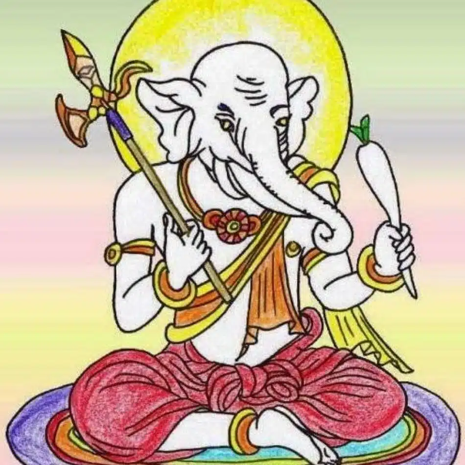 Similarities between Hindu Mythology and Japanese Mythology - Ganesha and Kangiten