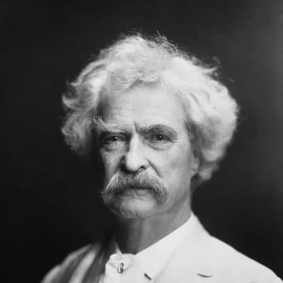 Mark Twain (30 November 1835 – 21 April 1910)