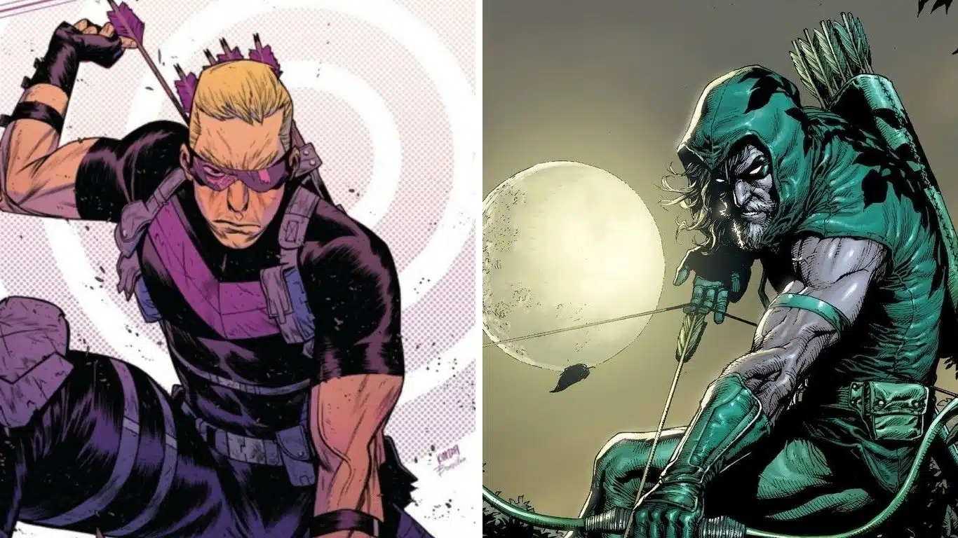 Comic Characters From Marvel and DC with Similar Powers - Hawkeye (Marvel) and Green Arrow (DC)