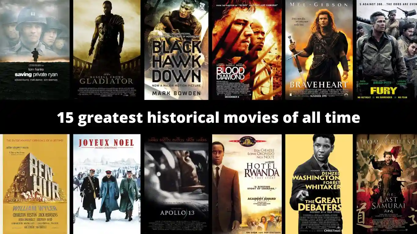 अब तक की 15 सबसे बड़ी ऐतिहासिक फिल्में