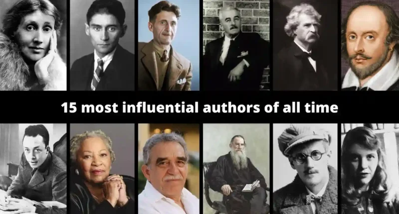 15 most influential authors of all time