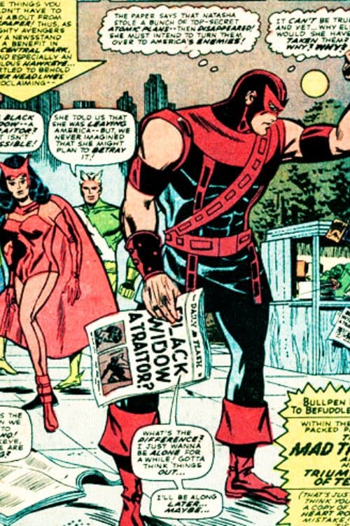 Hawkeye/ Black Widow/ Red Guardian - 10 Best Love Triangles in Marvel Comics