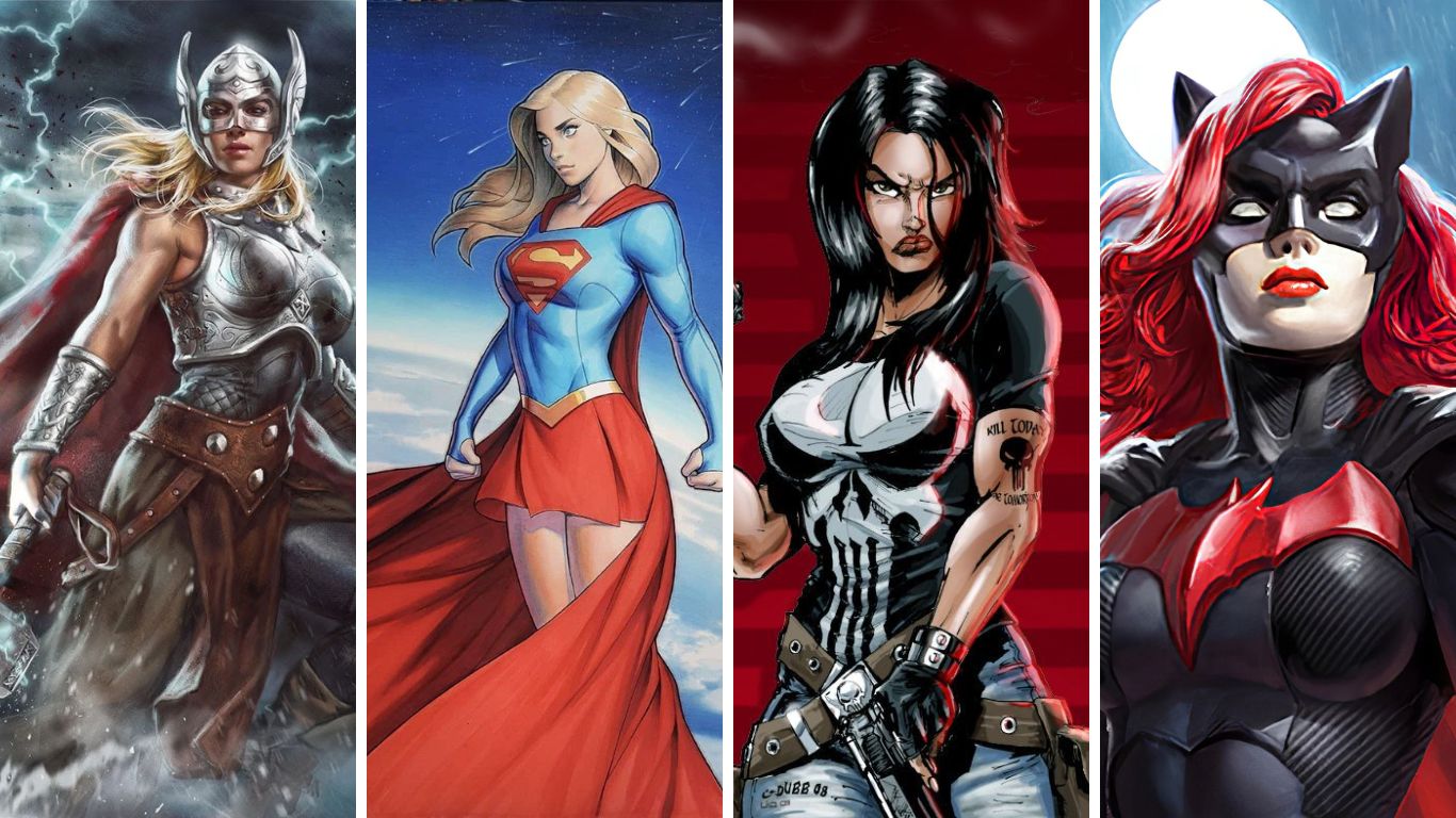 कॉमिक्स से पुरुष सुपरहीरो के शीर्ष 10 महिला संस्करण
