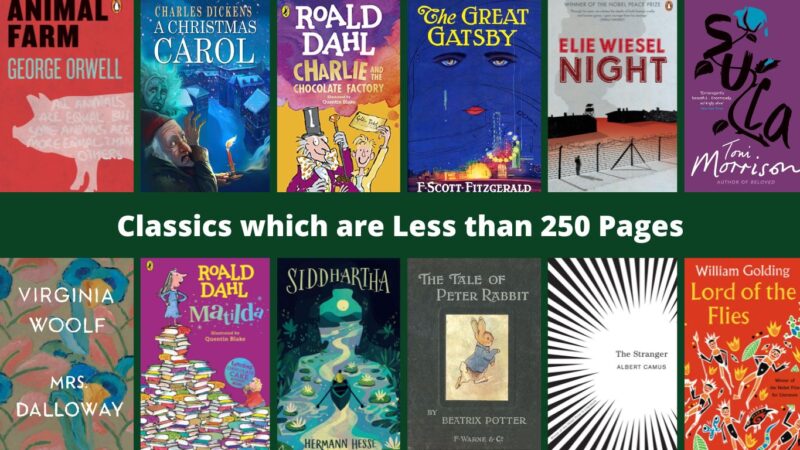 Short Classics Which Are Less Than 250 Pages Gobookmart