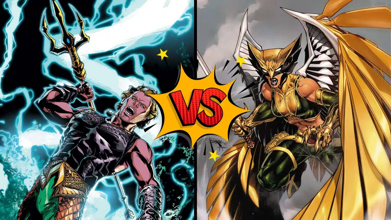 Aquaman and Hawkgirl