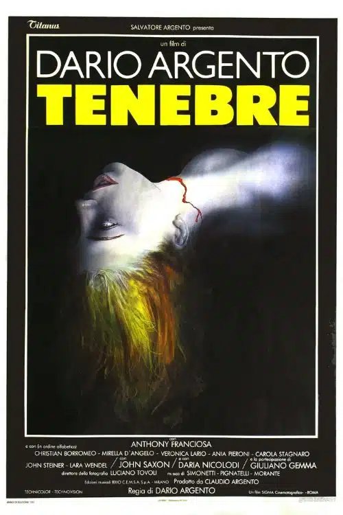 The Top Ten Psycho Killer Films You Can't Miss - Tenebrae – 1982