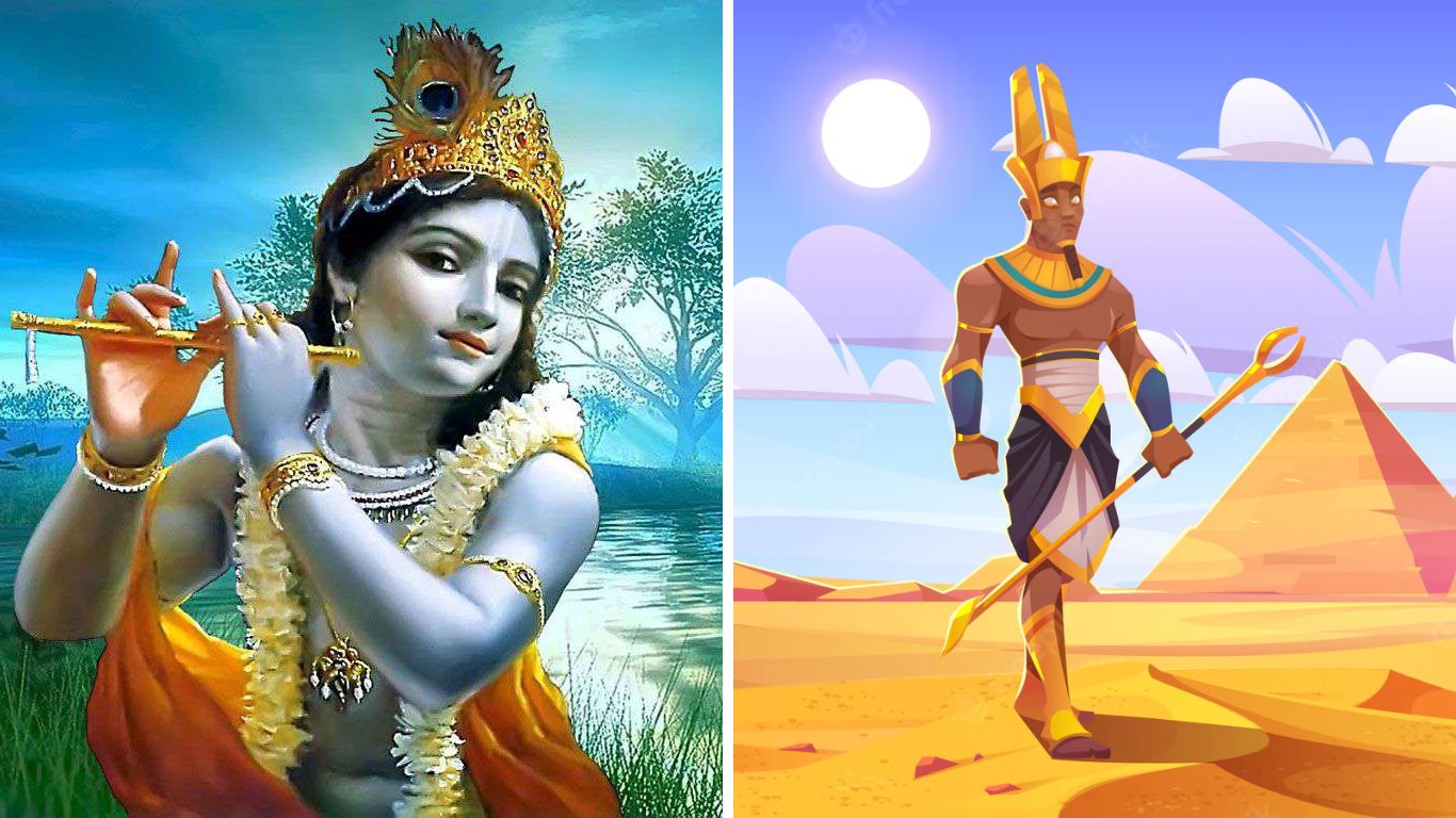 Similarities Between Egyptian And Hindu Gods - Lord Krishna and Amun