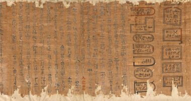 The Egyptian myth of the Book of the Dead and the journey to the afterlife