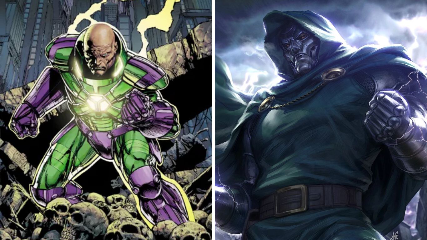 Top 5 des paires de méchants DC et Marvel pour la destruction du monde - Lex Luthor (DC) et Doctor Doom (Marvel)