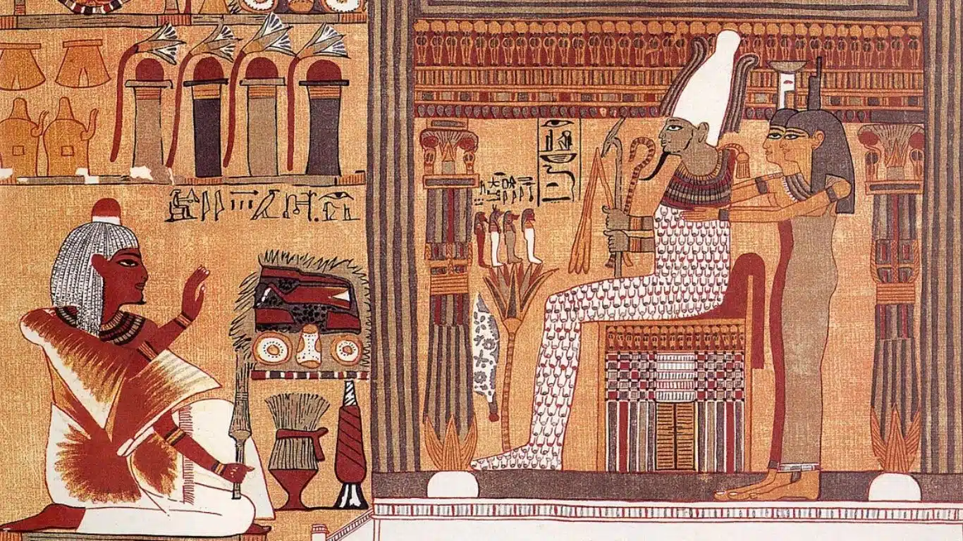 Isis and Osiris from Egyptian mythology