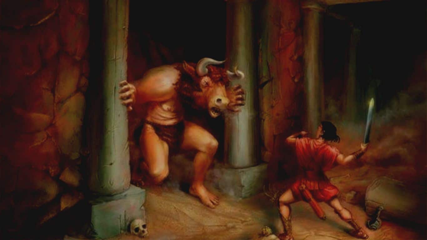 The 10 Legendary Tales of Heroes in Greek Mythology - Theseus and The Minotaur, Where Theseus Slays The Monster in The Labyrinth