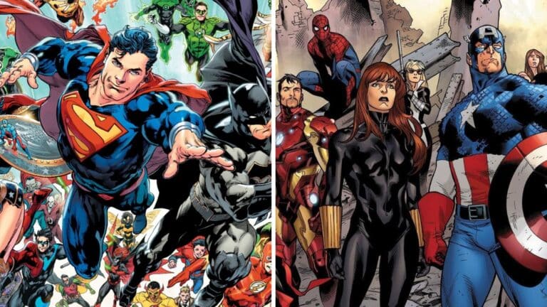 Une comparaison des équipes dans DC et Marvel Comics