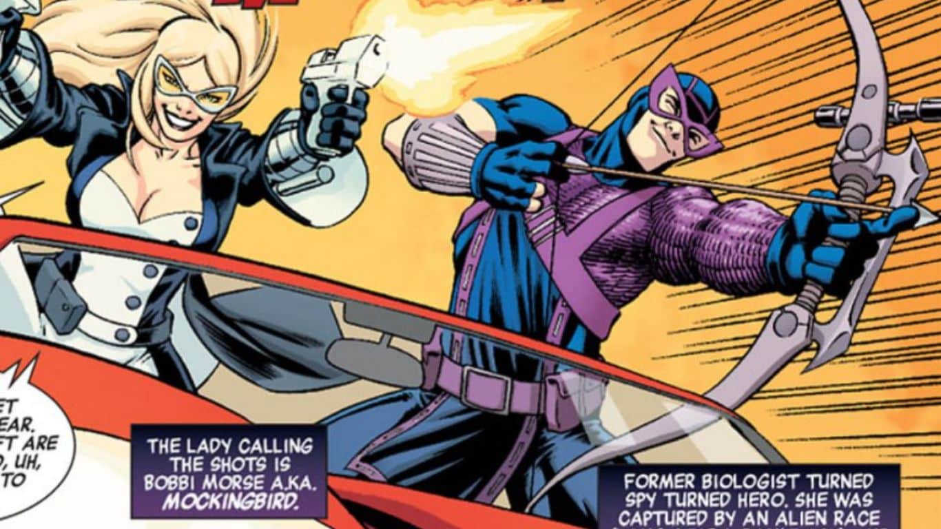 10 Most Unconventional Marvel Comics Friendships - Hawkeye and Mockingbird
