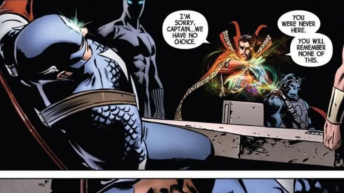 10 Biggest Betrayals in The History of Comics - Doctor Strange Erases Captain America's Memory