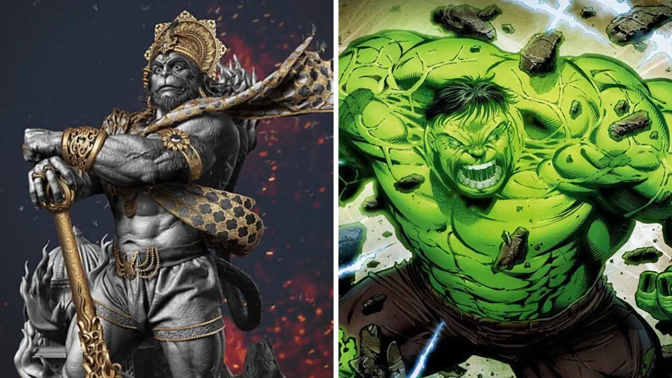 Lord Hanuman and The Hulk