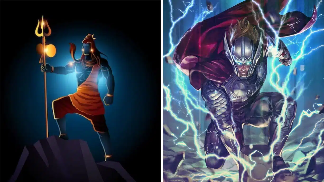 The Gods of Hindu Mythology and their Marvel Comics Counterparts - Lord Shiva and Thor