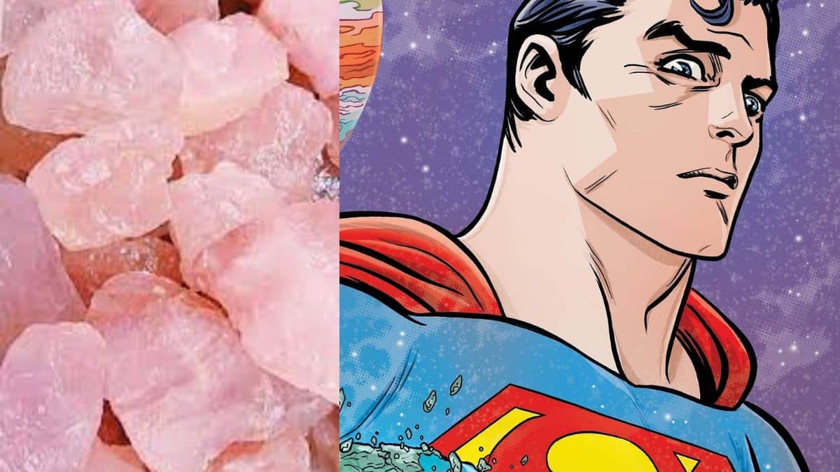 What does pink Kryptonite do to Superman?