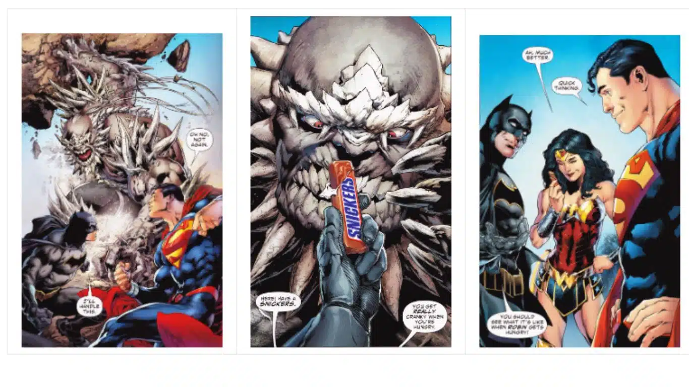 Top 7 Consumable Products Endorsed by Comics Superheroes - Snickers - Superman