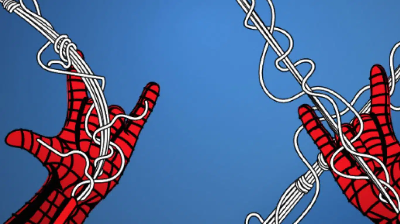 Color of Spider-Man's webbing