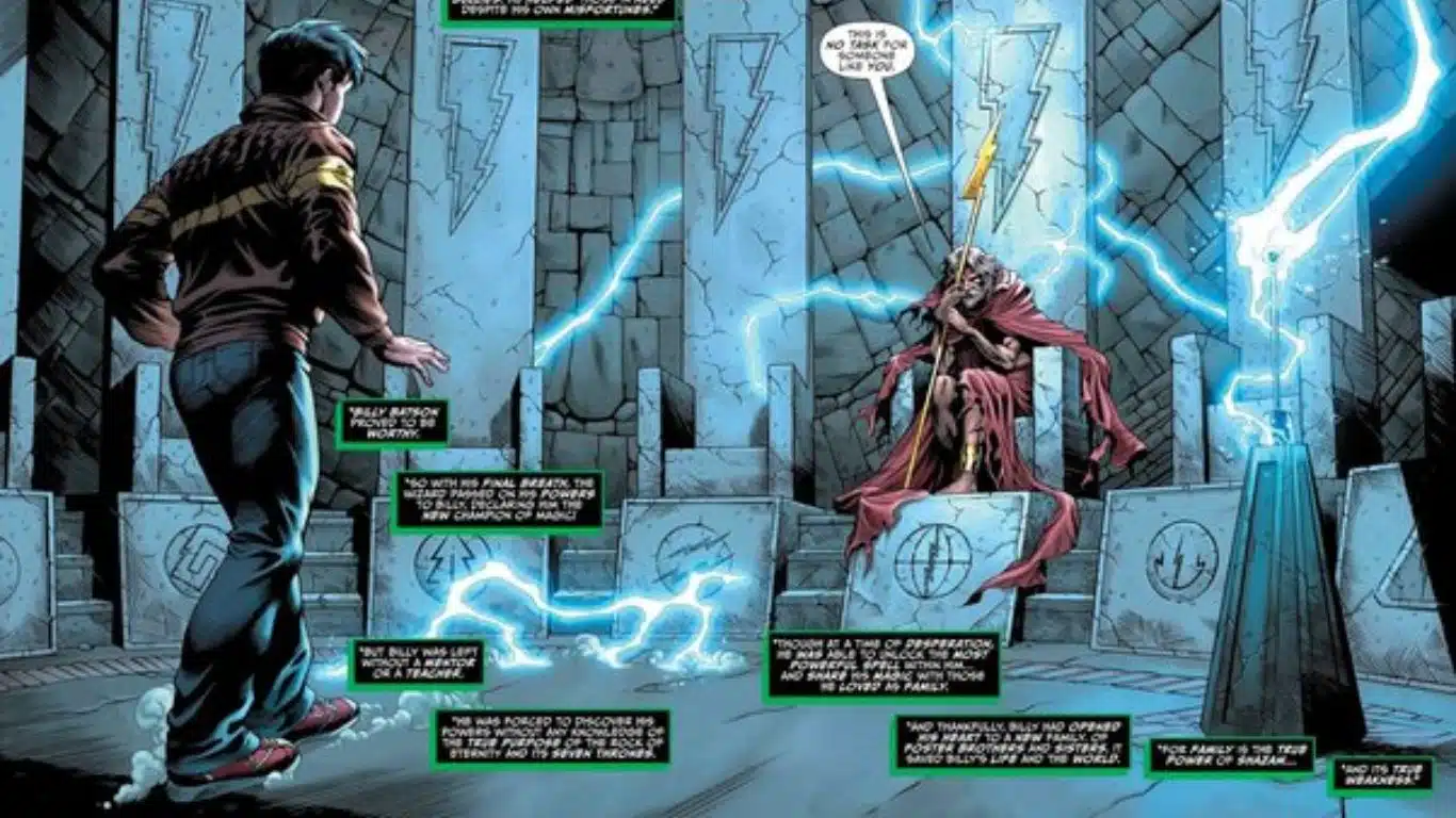 10 Most Impressive Upgrades of DC Superheroes in Comics - Shazam As The Wizard Of The Rock Of Eternity