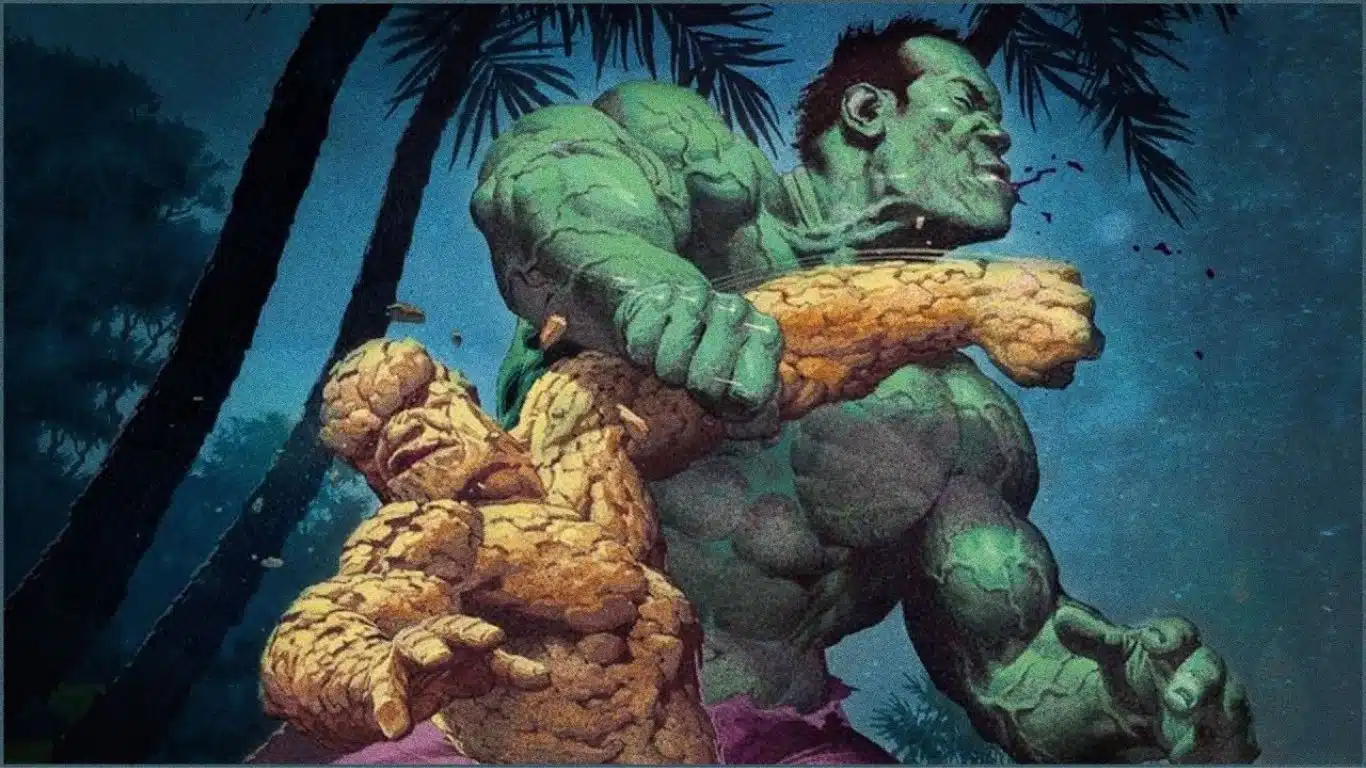10 Greatest Hand-To-Hand Fights in Marvel Comics - Thing Vs. The Hulk