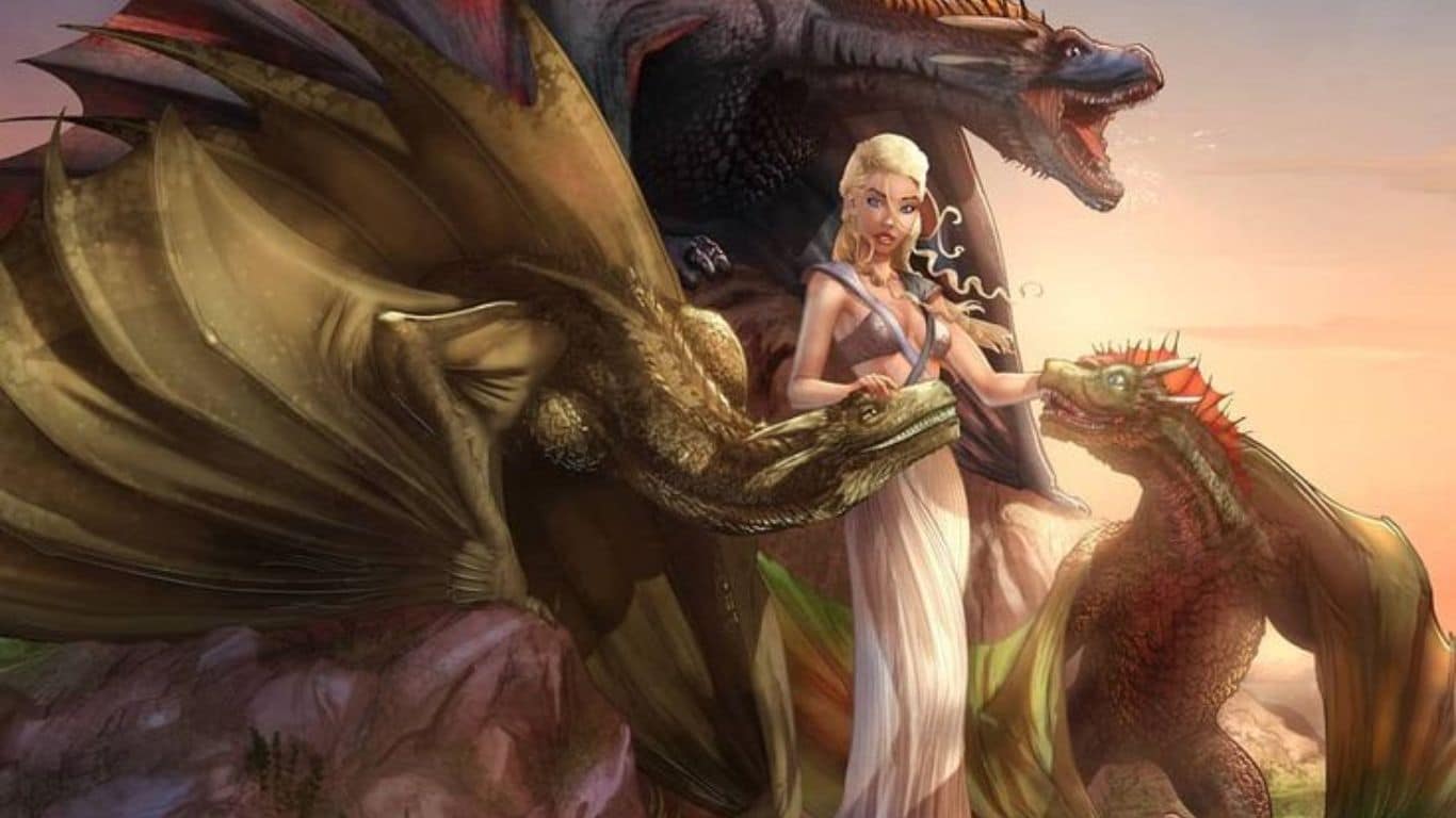 पौराणिक कथाओं और साहित्य के पौराणिक ड्रेगन की खोज करें - ड्रोगोन, रेहेगल और विज़ीरियन (बर्फ और आग का एक गीत)