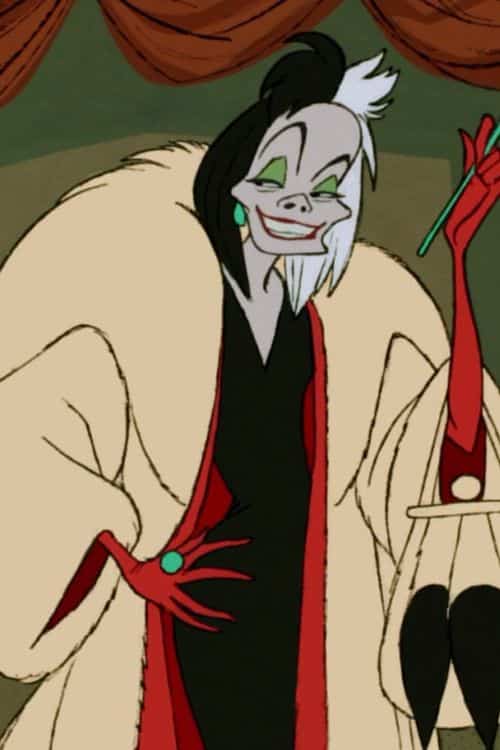 Top 10 Villains of Disney That Stole the Show - Cruella de Vil from "101 Dalmatians"