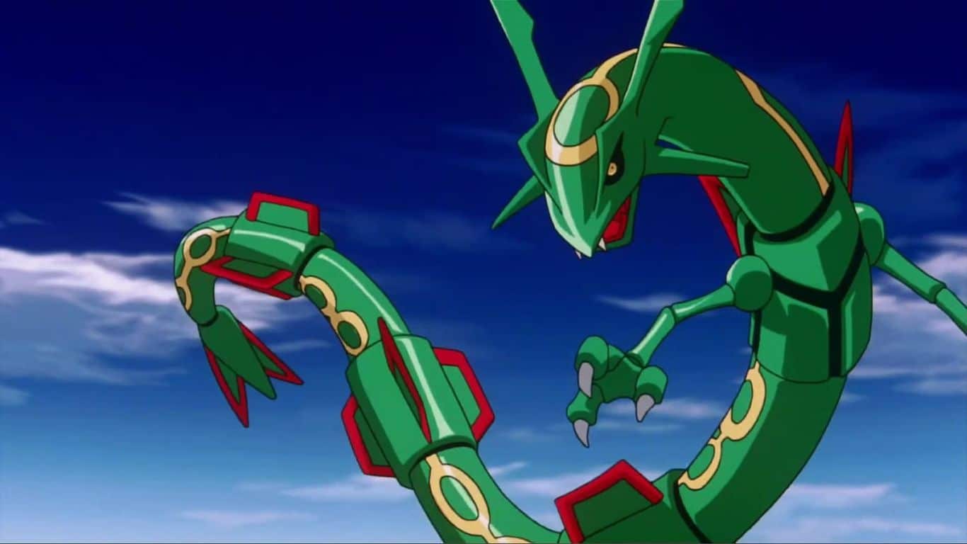 10 dragons les plus puissants de l'anime - Rayquaza (Pokémon)