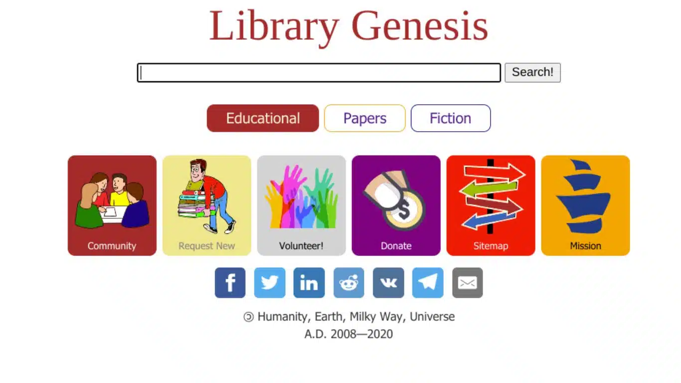 Free Book download sites you wish you knew Earlier - Library Genesis