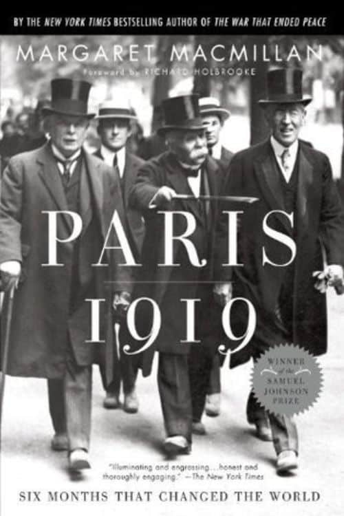 10 Must-Read Books Starting with Letter P - "Paris 1919" by Margaret Olwen Macmillan and Richard Holbrooke (2001)