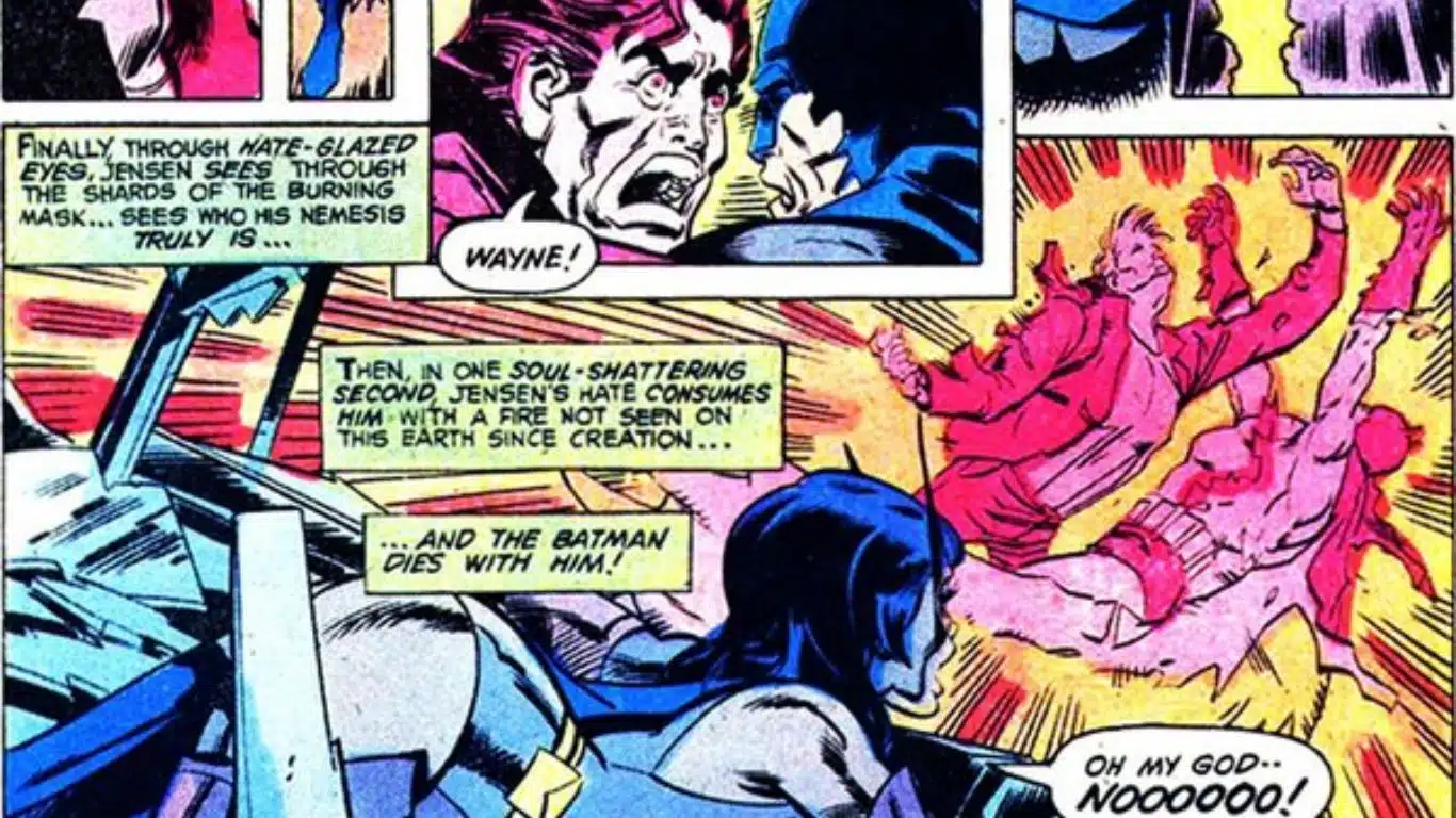 Batman is pulled out of retirement by Bill Jensen, only to be murdered