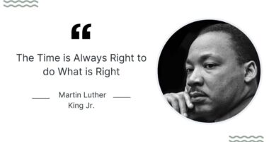 The Time is Always Right to do What is Right - Martin Luther King Jr.