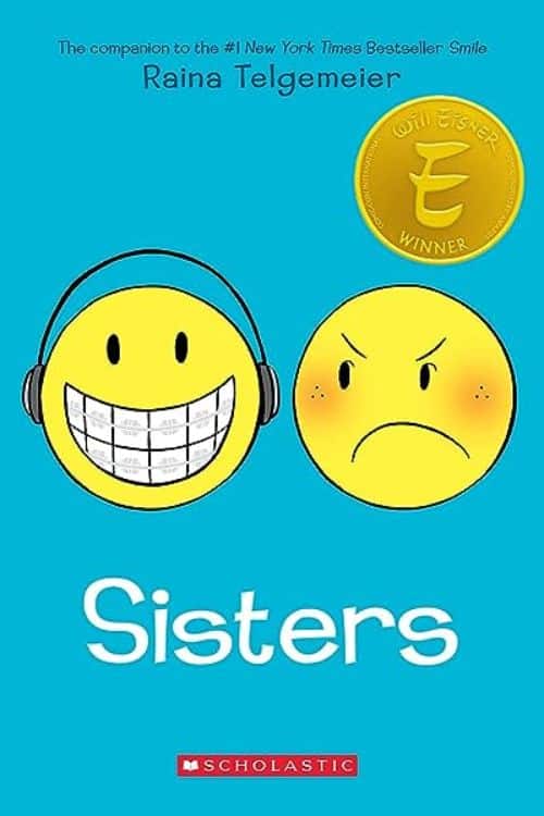 10 Most-Sold Comics & Graphic Novels on Amazon so Far - Sisters: A Graphic Novel by Raina Telgemeier