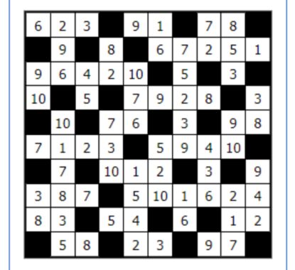 10 Puzzles That are Similar to Sudoku - Puzzle 7: Hitori
