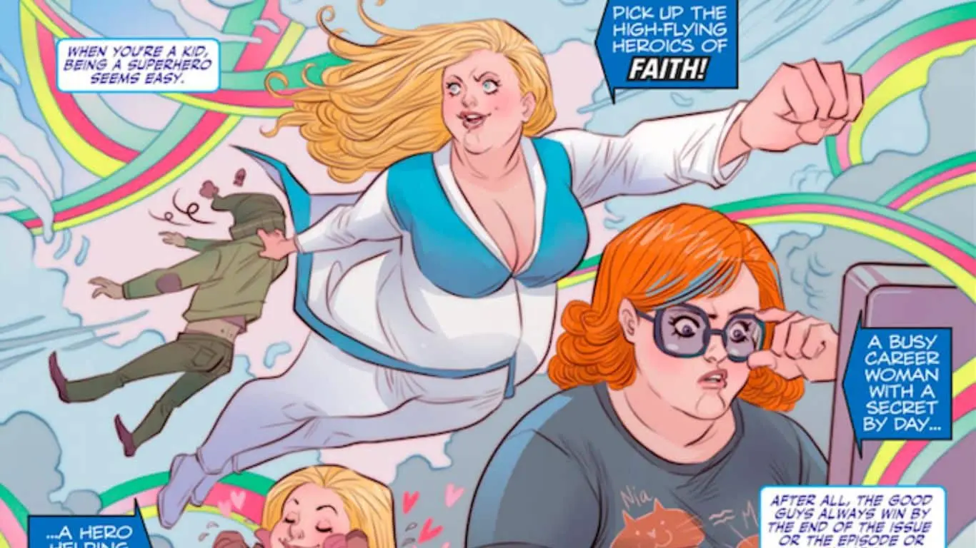 Top 10 Plus-Size Superheroes - Faith Herbert / Zephyr (Valiant Comics)