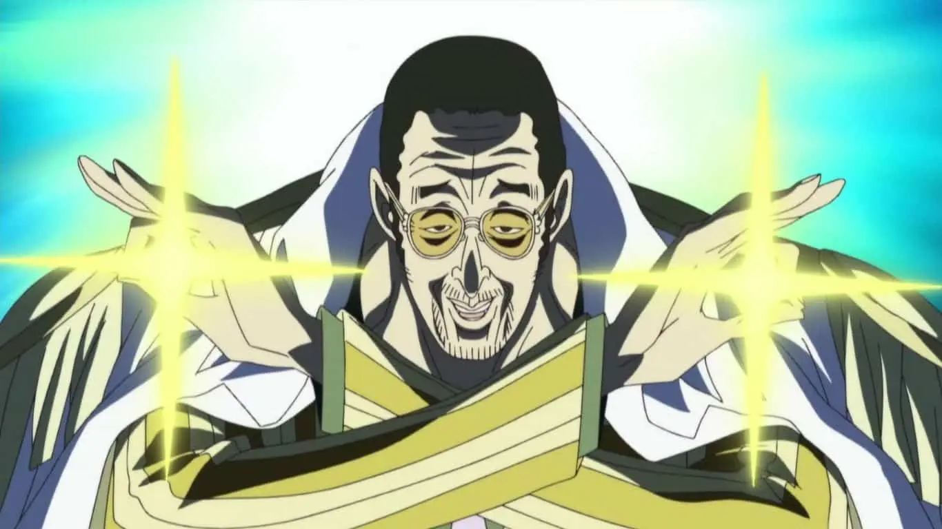Top 10 Most Powerful Devil Fruits in 'One Piece' and Their Users - Pika Pika no Mi (Admiral Kizaru)