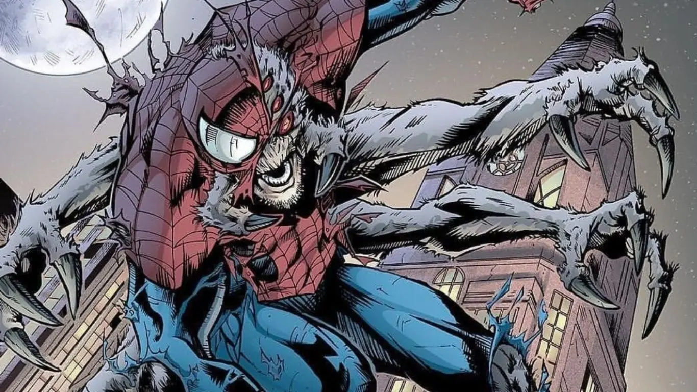 Spiderman turns into a Spider