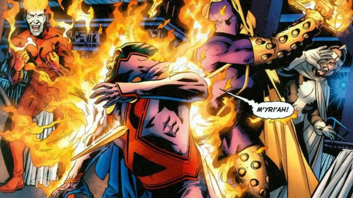 Martian Manhunter: fear of Fire's destructive power