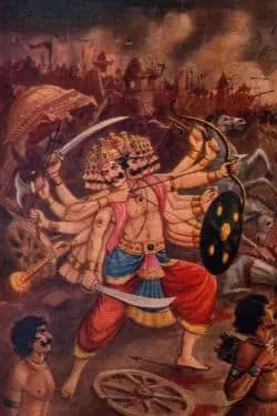 Top 10 Well Crafted Demons from Hindu Mythology Perfect for Dc or Marvel comics - Ravana - The Ten-Headed King of Lanka