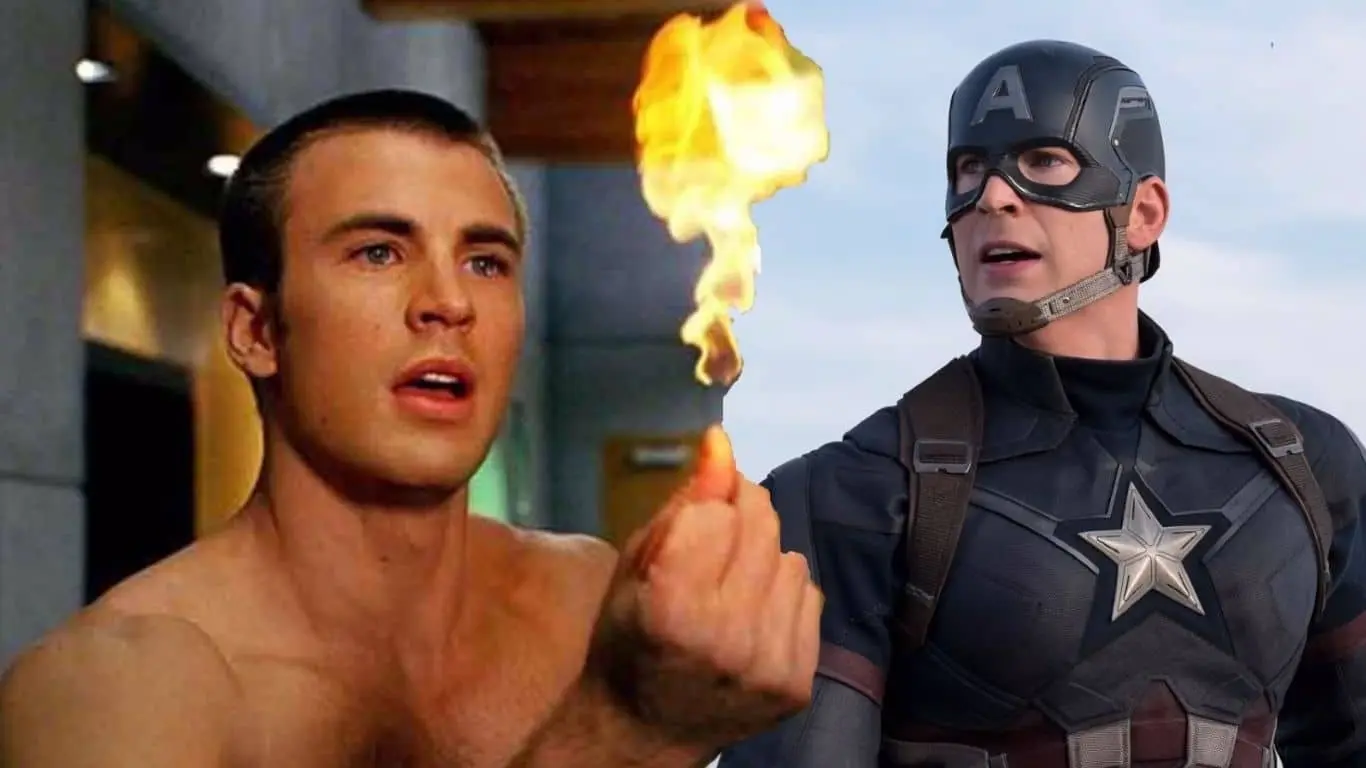 Actors Who Have Taken on multiple Superhero Roles in Movies - Chris Evans: From Human Torch to Captain America