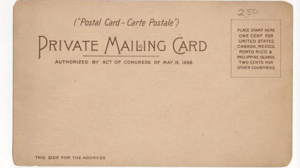 1901 - Postcard Terminology Change