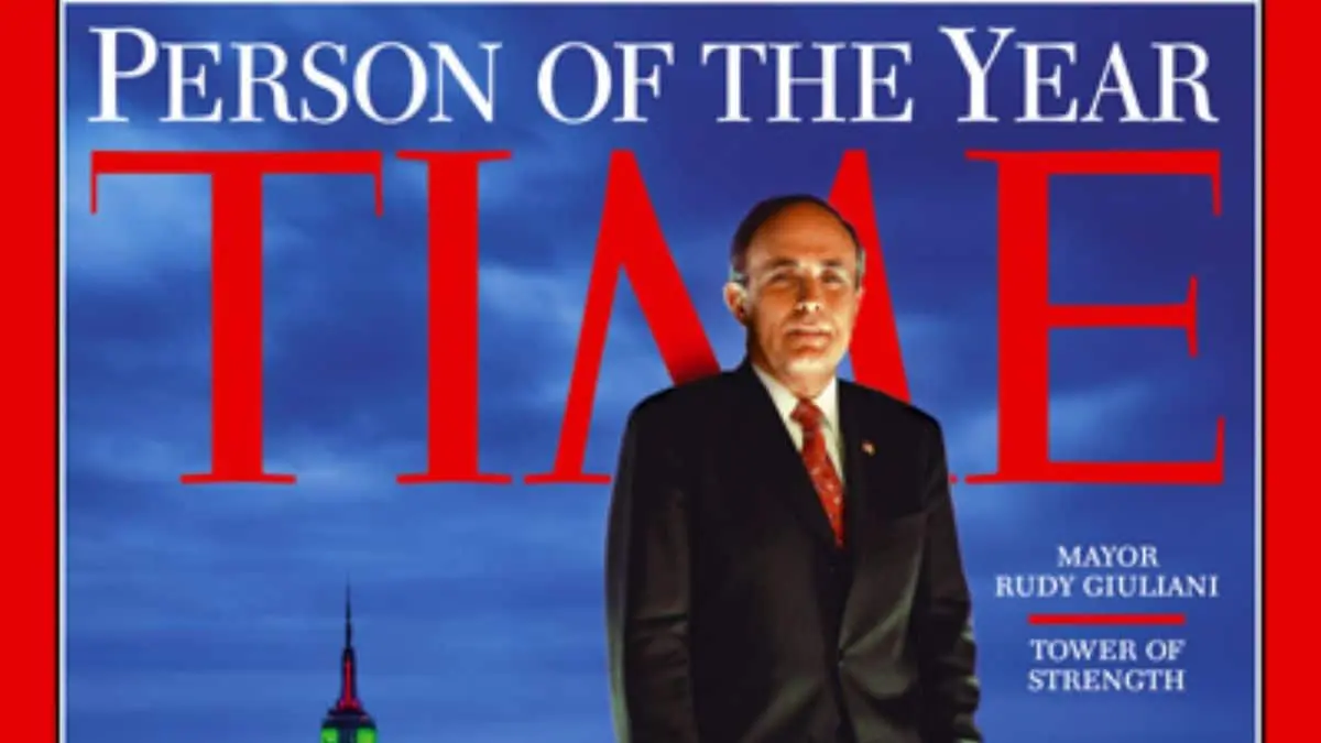 Major Historical Events on December 24 - Today in History - 2001 - Giuliani Person of the Year