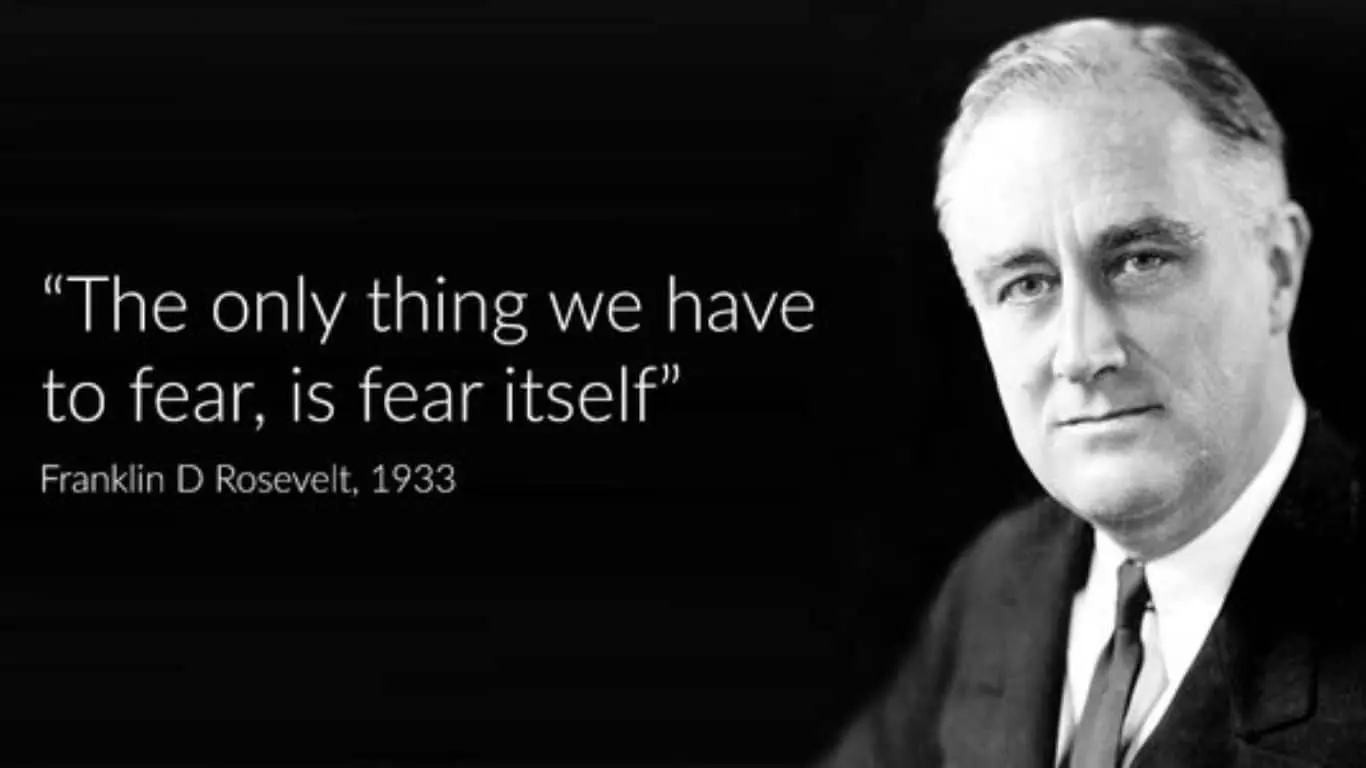 20 Best quotes from the world of literature, along with brief explanations - "The only thing we have to fear is fear itself." - Franklin D. Roosevelt