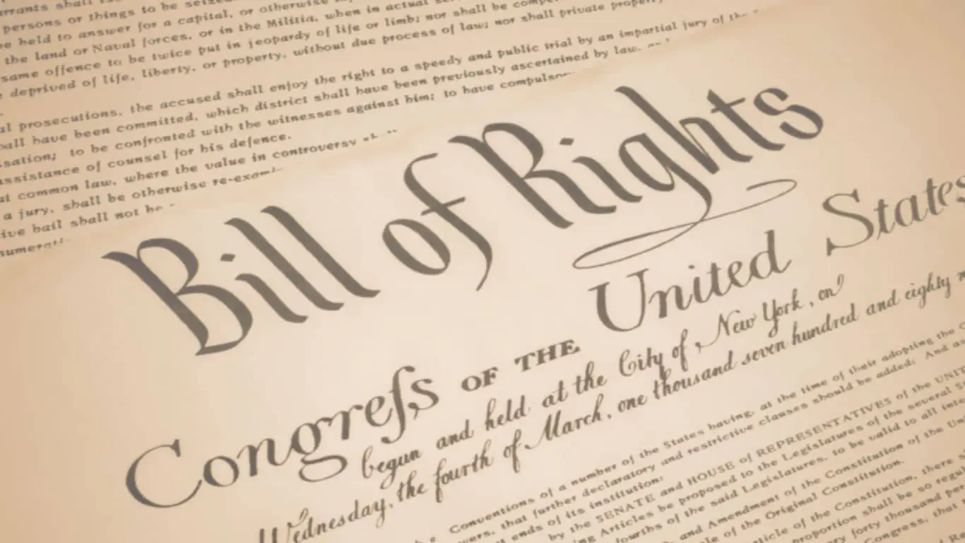 Major Historical Events on December 15 - Today in History - 1791 - Ratification of the United States Bill of Rights
