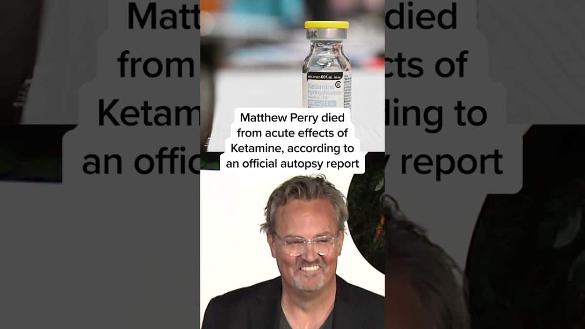 La autopsia de Matthew Perry revela los efectos agudos de la ketamina como causa de la muerte