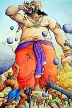 来自印度教神话的十大精心制作的恶魔，非常适合 DC 或漫威漫画 - Kumbhakarna - 沉睡的巨人