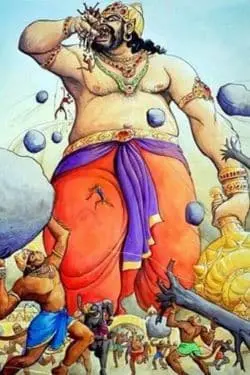 Top 10 Well Crafted Demons from Hindu Mythology Perfect for Dc or Marvel comics - Kumbhakarna - The Sleeping Giant