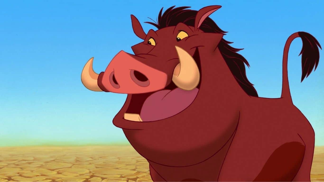Top 10 des personnages Disney dont les noms commencent par P - Pumbaa